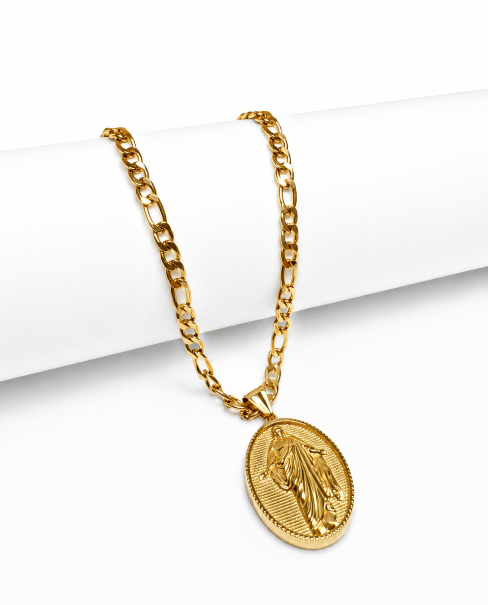 Combo Cadena Cartier 6MM + Dije Jesús Resucitado