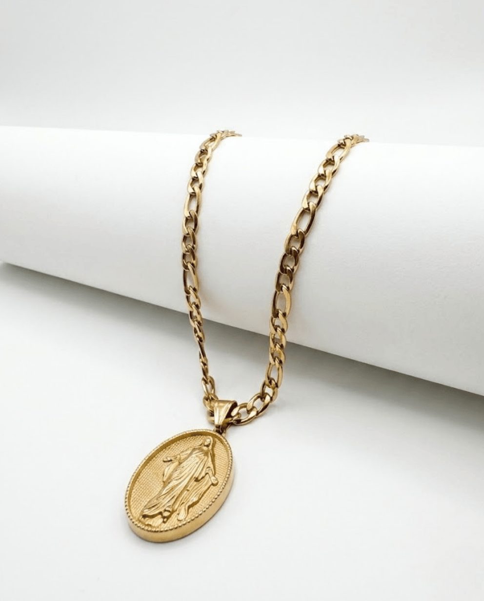 Combo Cadena Cartier 6MM + Dije Jesús Resucitado
