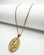 Combo Cadena China 2MM + Dije Jesús Resucitado