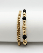 Combo Pulsera Cubana 6MM + Pulsera 11 Balines
