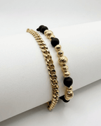 Combo Pulsera Cubana 6MM + Pulsera 11 Balines
