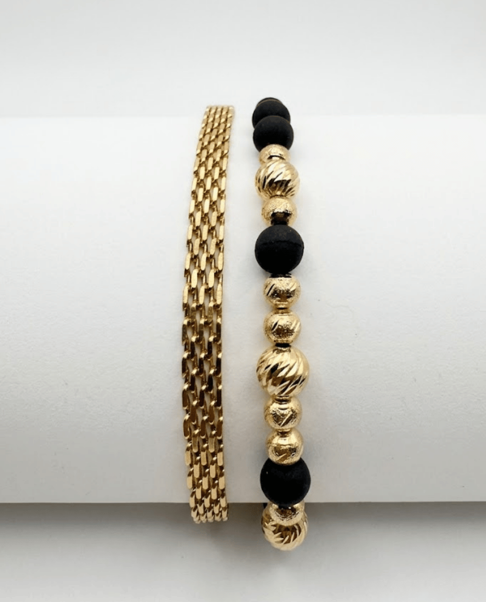 Combo Pulsera Chinesca 6MM + Pulsera 11 Balines