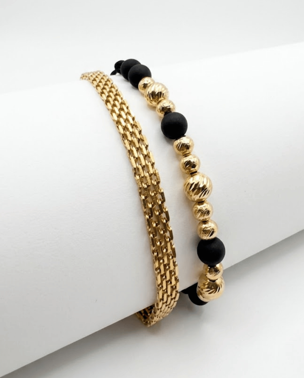 Combo Pulsera Chinesca 6MM + Pulsera 11 Balines