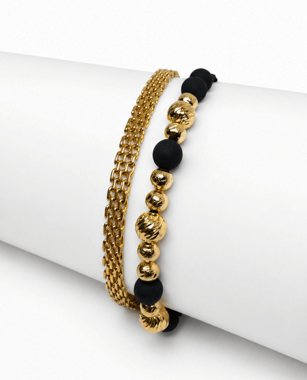 Combo Pulsera Chinesca 6MM + Pulsera 11 Balines