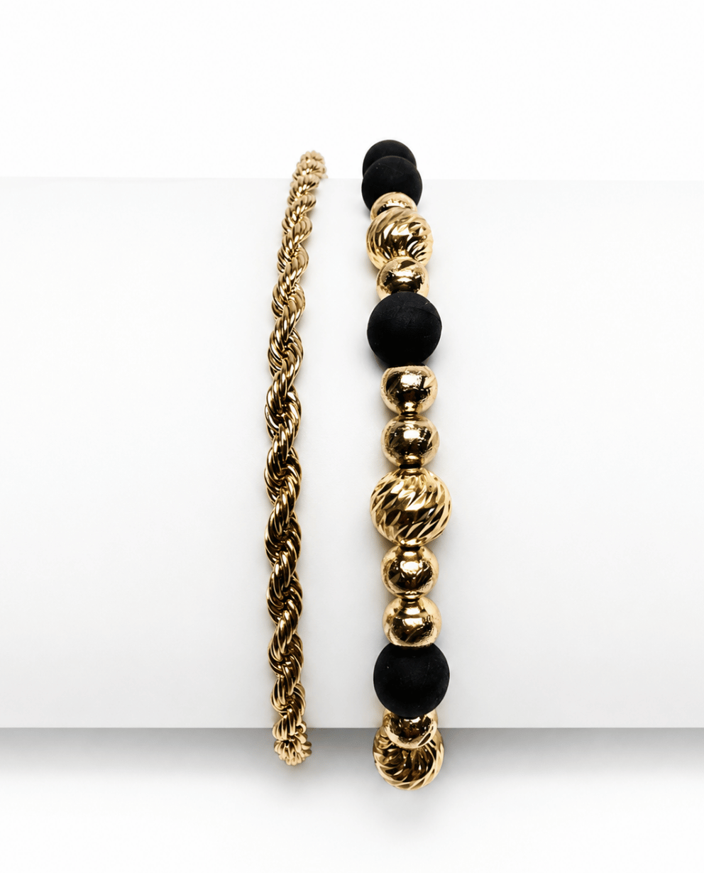 Combo Pulsera Lazo 4MM + Pulsera 11 Balines