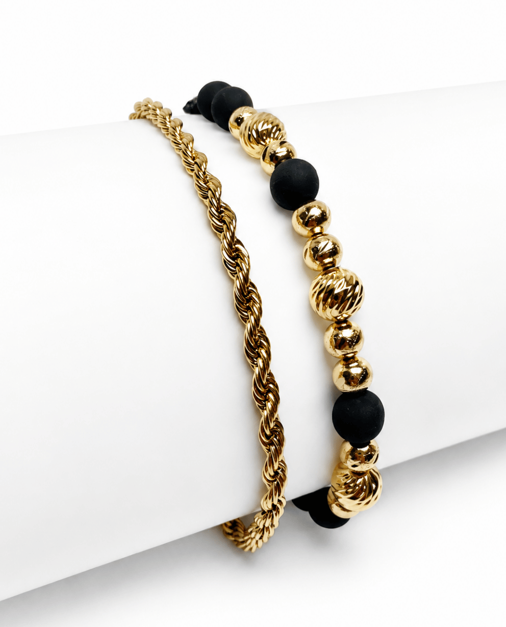 Combo Pulsera Lazo 4MM + Pulsera 11 Balines
