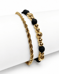 Combo Pulsera Lazo 4MM + Pulsera 11 Balines