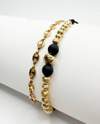 Combo Pulsera Gucci 5.5MM + Pulsera 15 Balines