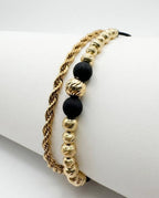 Combo Pulsera Lazo 4MM + Pulsera 15 Balines