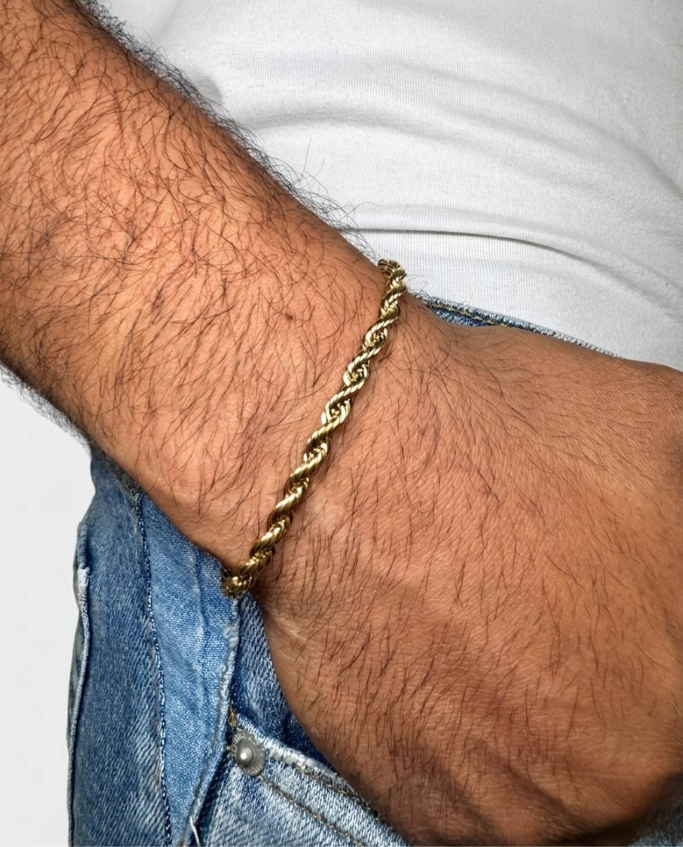 Combo Cadena Lazo 4MM + Pulsera 4MM